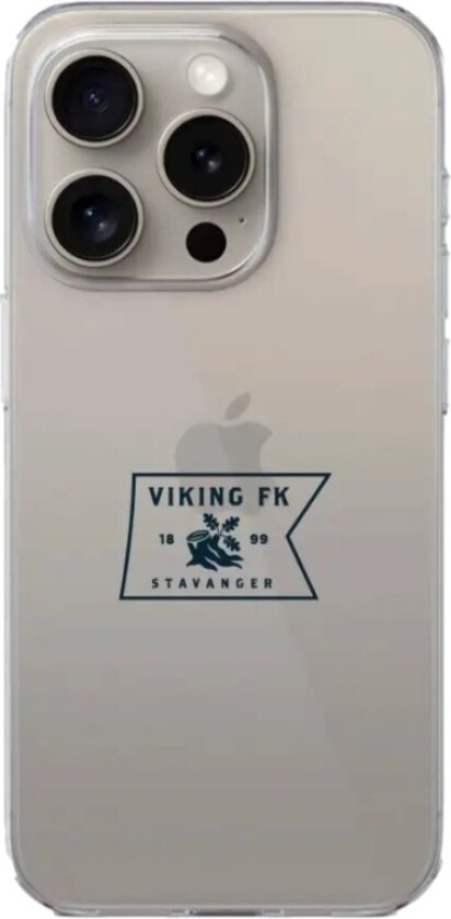 iPhone 15 Pro Viking FK Clear case -mobildeksel, hvit