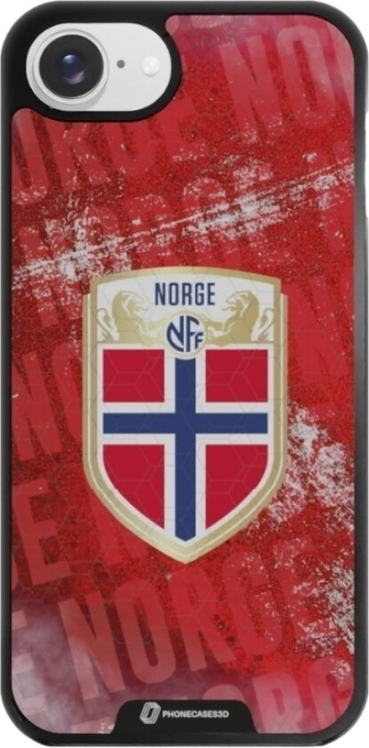 iPhone 16e Norges Fotballforbund 3D mobildeksel, svart