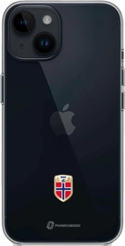iPhone 14 Norges Fotballforbund Clear case -mobildeksel, svart