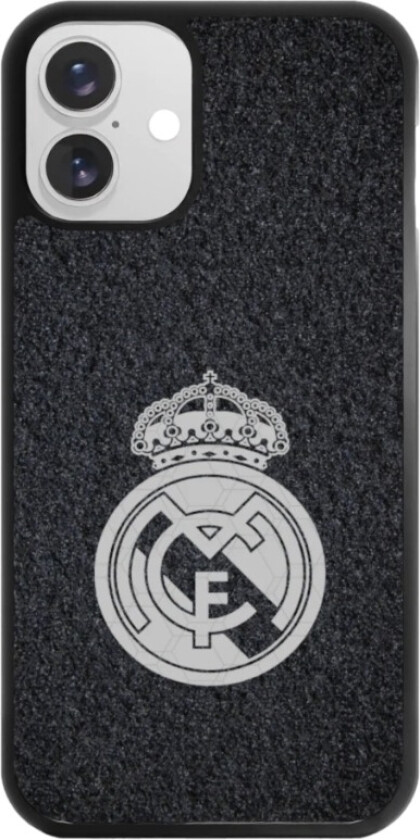 iPhone 16 Plus Real Madrid 3D mobildeksel, svart