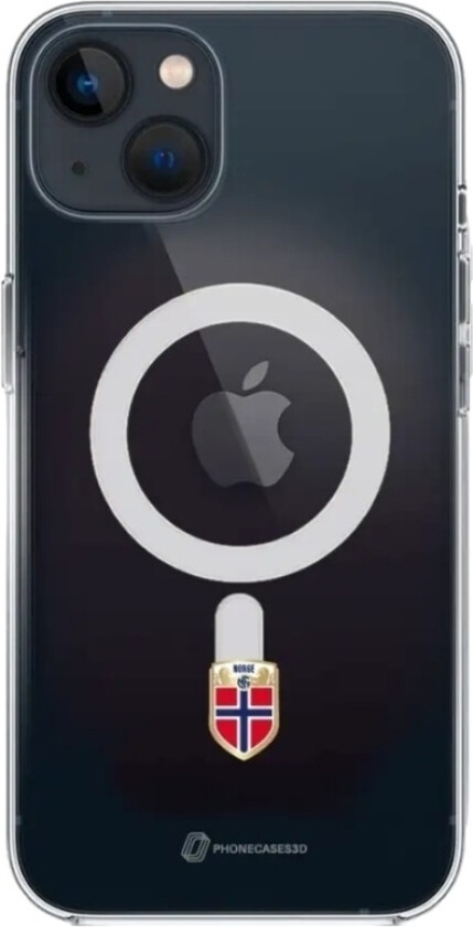 iPhone 13 Norges Fotballforbund Clear case (MagSafe) -mobildeksel, svart
