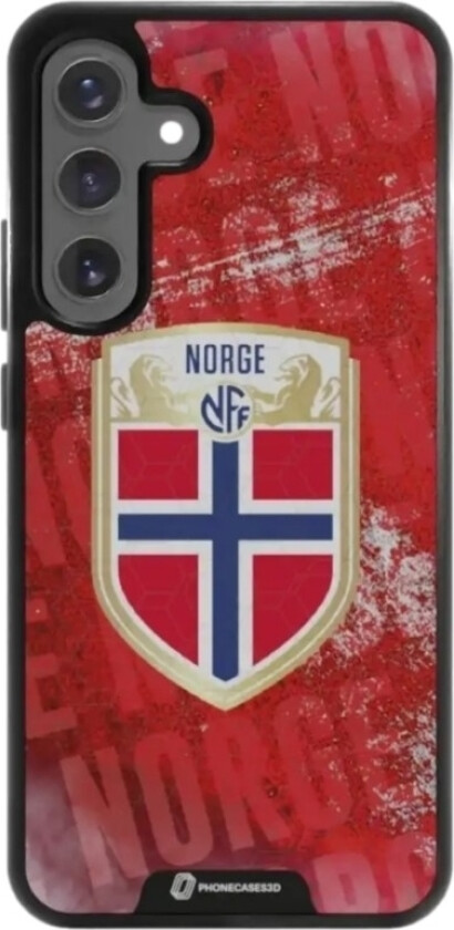 Samsung Galaxy S25+ Norges Fotballforbund 3D mobildeksel, svart