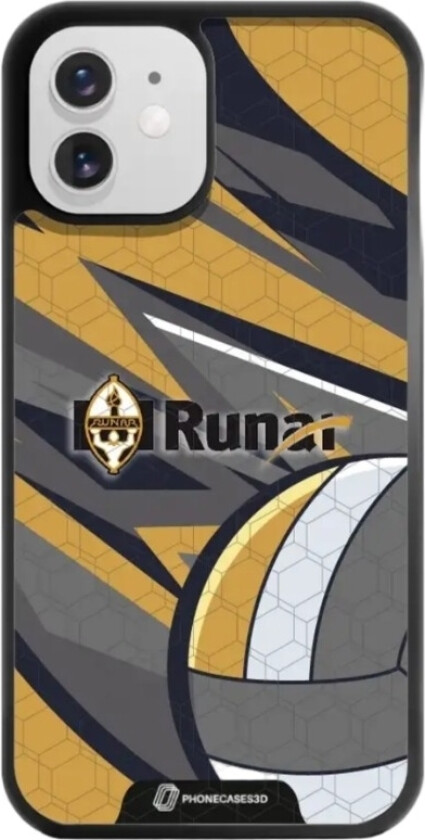 iPhone 12 IL Runar 3D mobildeksel, svart