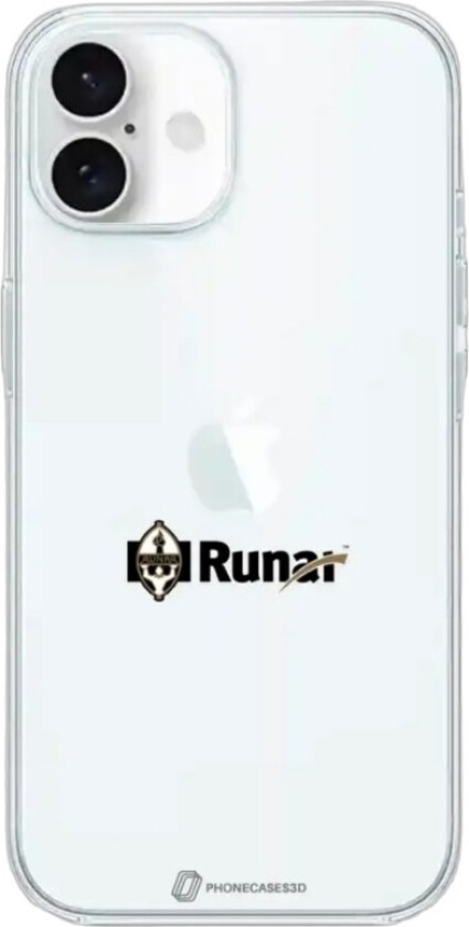 iPhone 16 IL Runar Clear case -mobildeksel, hvit