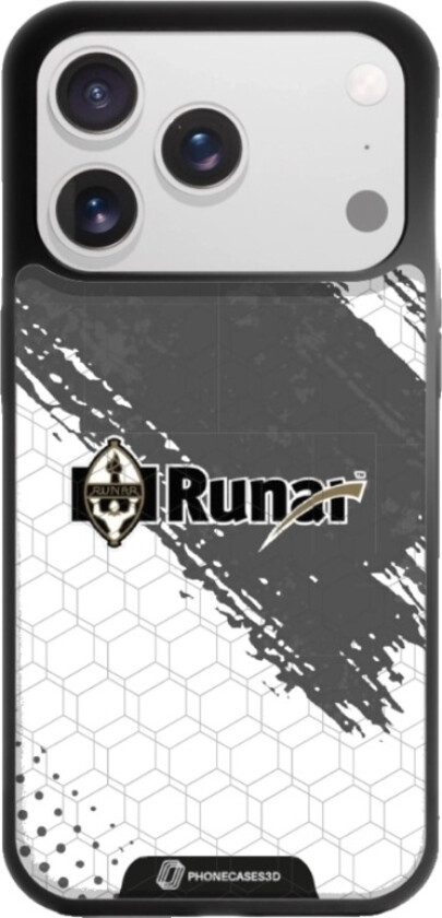iPhone 17 Pro Max IL Runar 3D mobildeksel, svart