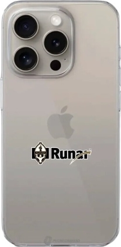 iPhone 15 Pro IL Runar Clear case -mobildeksel, hvit