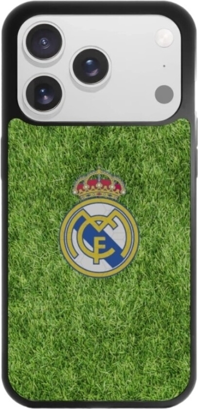 iPhone 17 Pro Max Real Madrid 3D mobildeksel, svart