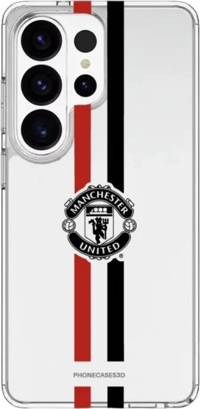 Samsung Galaxy S26 Ultra Manchester United FC Clear case -mobildeksel, hvit