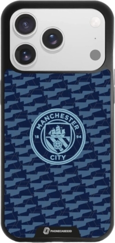 iPhone 17 Pro Man City 3D mobildeksel, svart