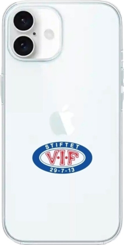 iPhone 16 VIF Clear case -mobildeksel, hvit