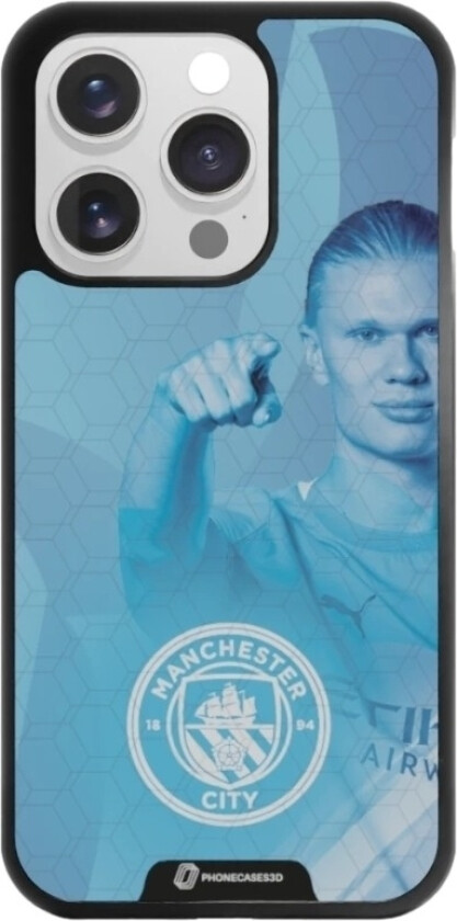 iPhone 16 Pro Man City 3D mobildeksel, svart