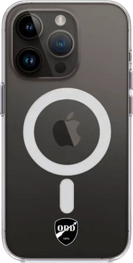 iPhone 14 Pro Odds Ballklubb Clear case (MagSafe) -mobildeksel, svart