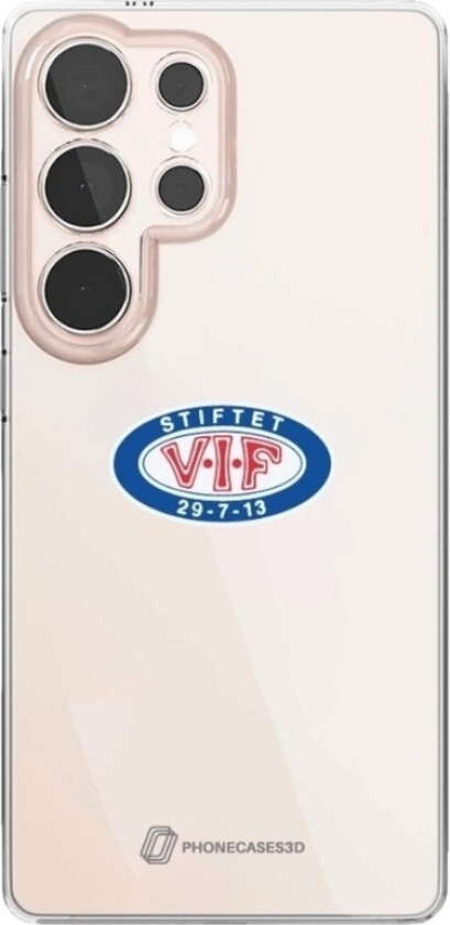 Samsung Galaxy S25 Ultra VIF Clear case -mobildeksel, hvit