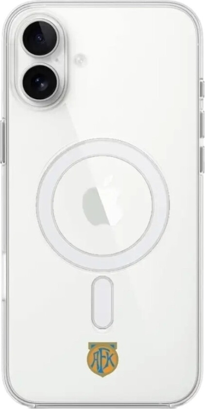 iPhone 16 Plus Aalesunds FK Clear case (MagSafe) -mobildeksel, hvit
