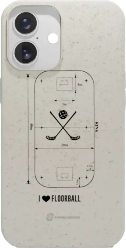 iPhone 16 Pixbo IBK komposterbart deksel, hvit