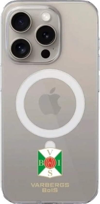 iPhone 15 Pro Varbergs BoIS Clear case (MagSafe) -mobildeksel, hvit