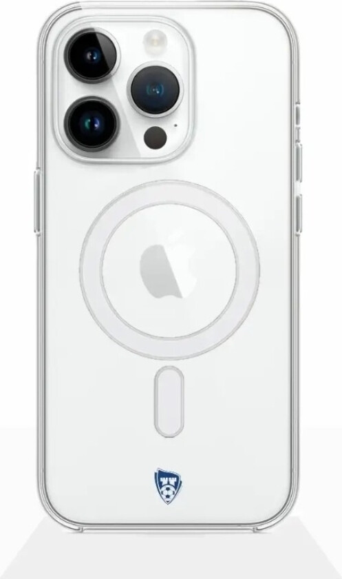iPhone 14 Pro Sarpsborg 08 Clear case (MagSafe) -mobildeksel, hvit
