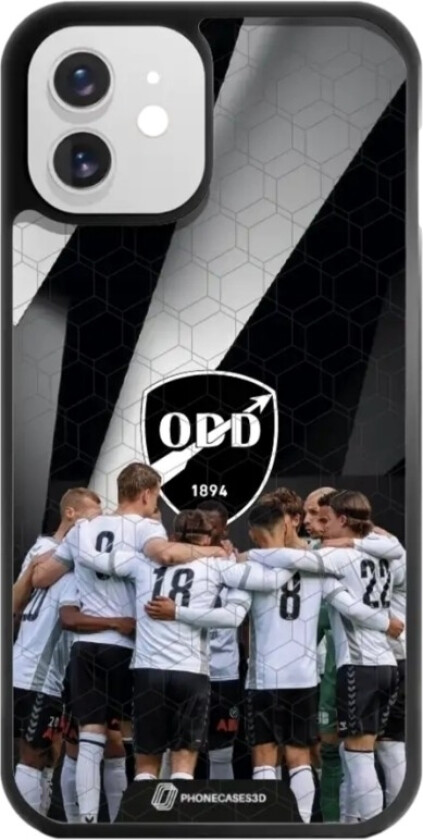 iPhone 12 Odds Ballklubb 3D mobildeksel, svart