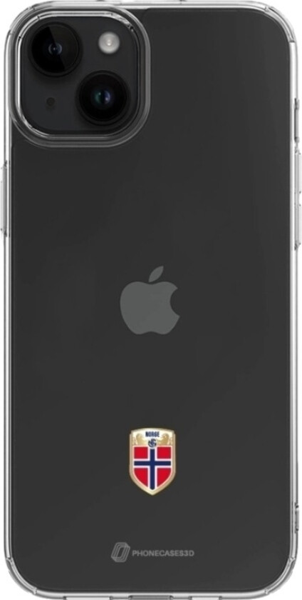 iPhone 15 Norges Fotballforbund Clear case -mobildeksel, svart