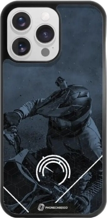 iPhone 16 Pro Max Norges Motorsportforbund 3D mobildeksel, svart