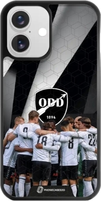 iPhone 16 Odds Ballklubb 3D mobildeksel, svart