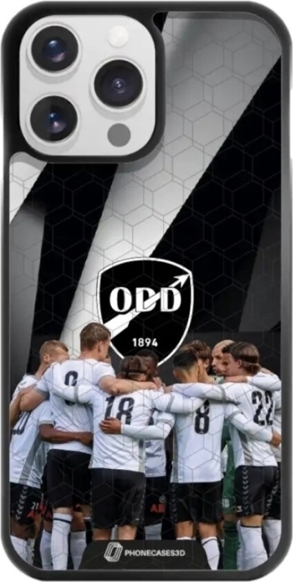 iPhone 14 Pro Odds Ballklubb 3D mobildeksel, svart