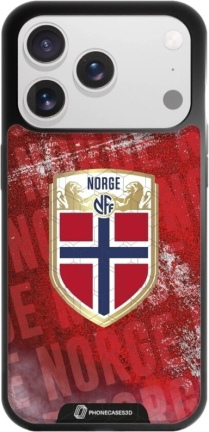 iPhone 17 Pro Max Norges Fotballforbund 3D mobildeksel, svart