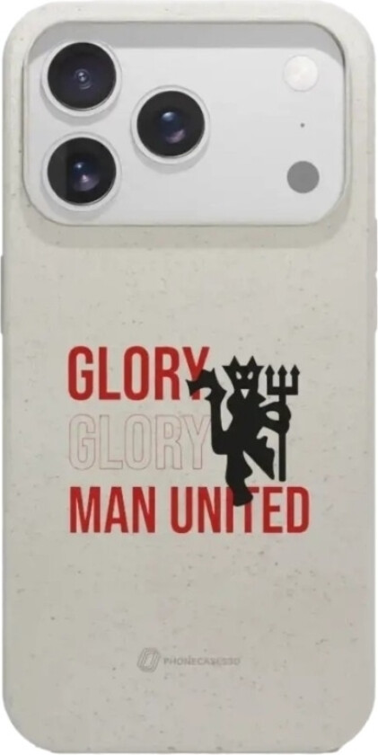 iPhone 17 Pro Manchester United FC komposterbart deksel, hvit