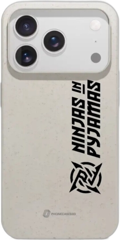 iPhone 17 Pro Ninjas in Pyjamas komposterbart deksel, hvit