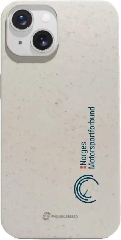 iPhone 14 Norges Motorsportforbund komposterbart deksel, hvit