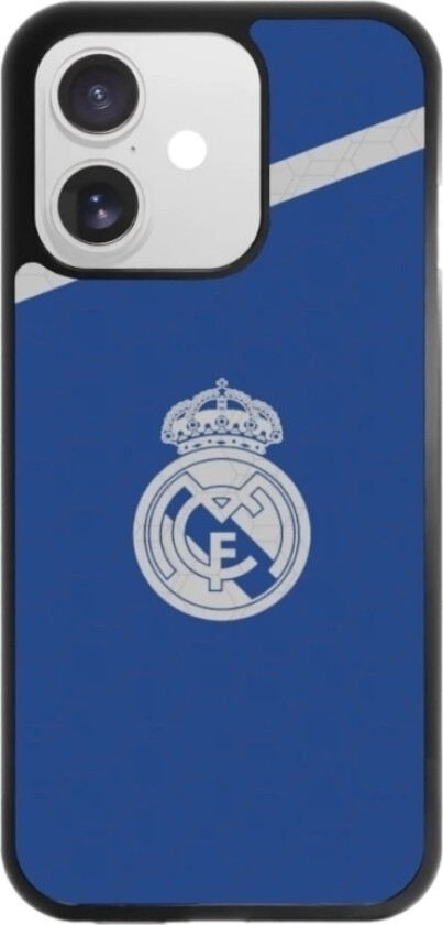 iPhone 17 Real Madrid 3D mobildeksel, svart