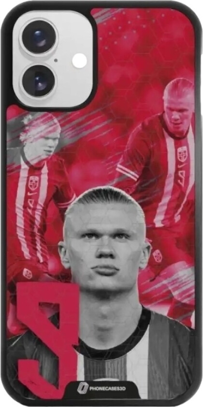 iPhone 16 Plus Norges Fotballforbund 3D mobildeksel, svart