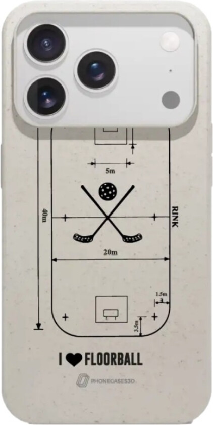 iPhone 17 Pro Pixbo IBK komposterbart deksel, hvit