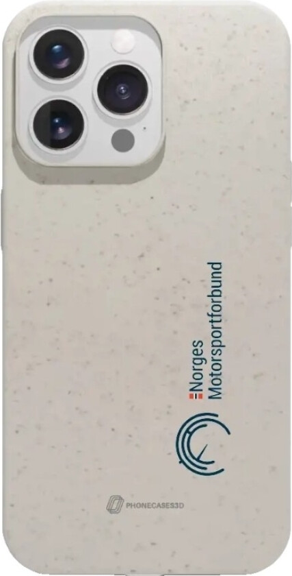 iPhone 13 Pro Norges Motorsportforbund komposterbart deksel, hvit