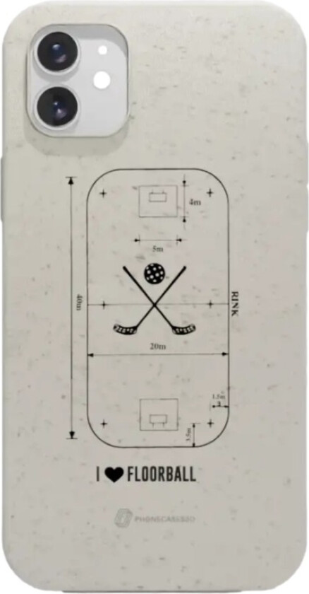 iPhone 11 Pixbo IBK komposterbart deksel, hvit