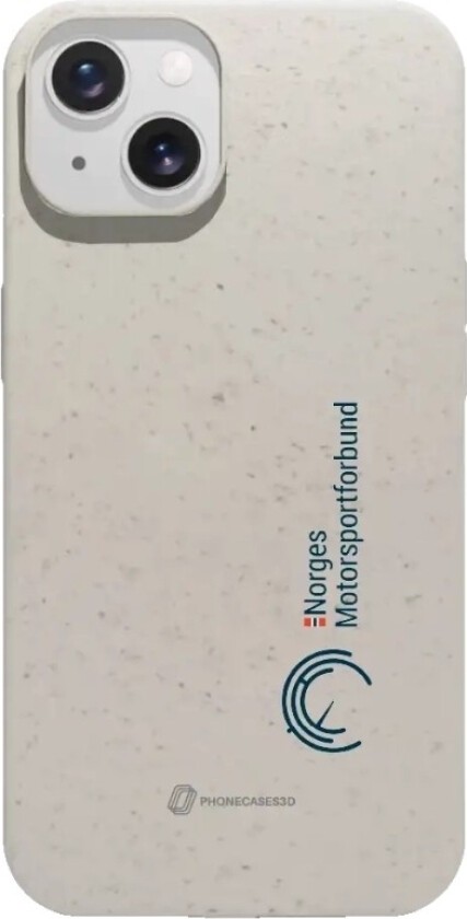 iPhone 13 Norges Motorsportforbund komposterbart deksel, hvit