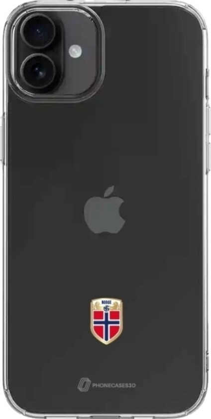 iPhone 16 Norges Fotballforbund Clear case -mobildeksel, svart