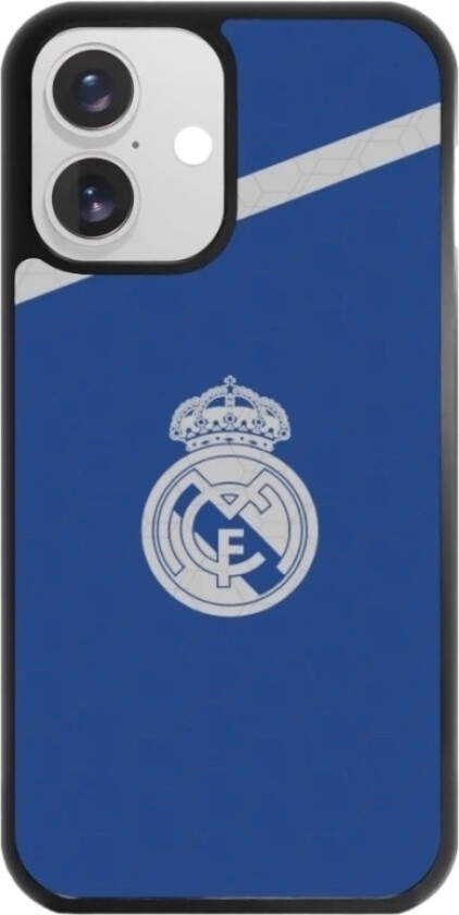 iPhone 16 Real Madrid 3D mobildeksel, svart