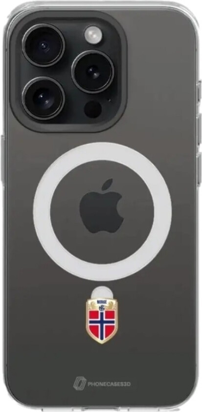 iPhone 16 Pro Norges Fotballforbund Clear case (MagSafe) -mobildeksel, svart