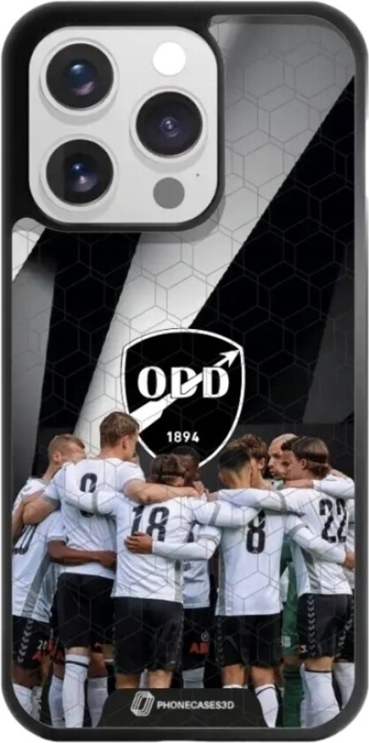 iPhone 16 Pro Odds Ballklubb 3D mobildeksel, svart