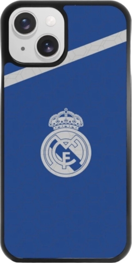 iPhone 15 Real Madrid 3D mobildeksel, svart
