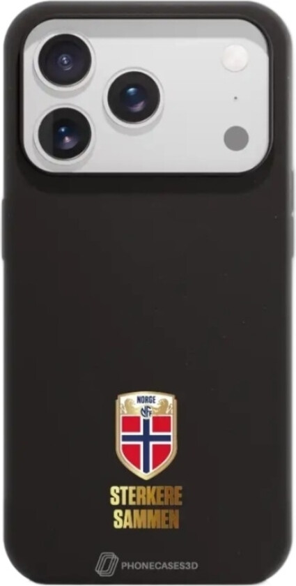 iPhone 17 Pro Norges Fotballforbund komposterbart deksel, svart