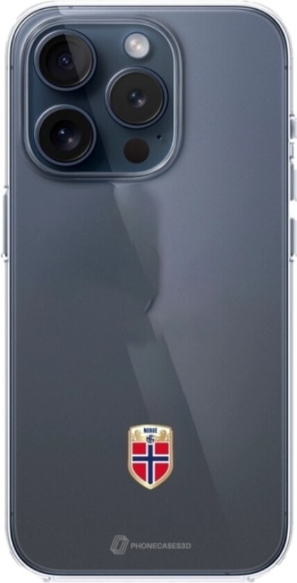 iPhone 15 Pro Norges Fotballforbund Clear case -mobildeksel, svart