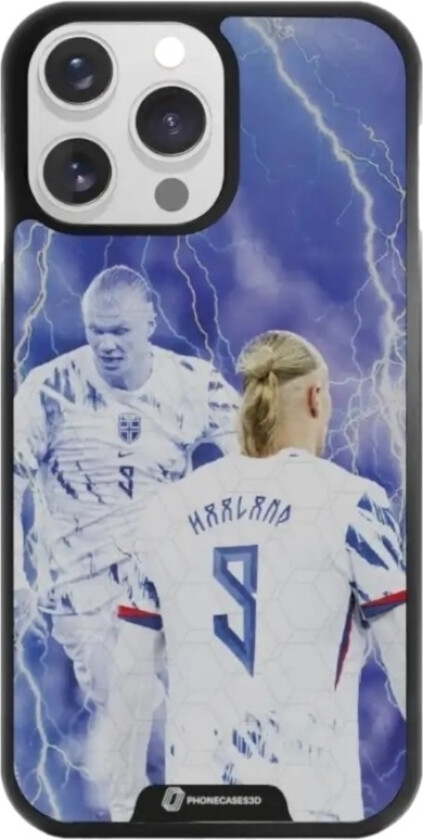 iPhone 14 Pro Norges Fotballforbund 3D mobildeksel, svart