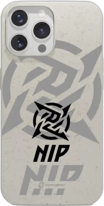 iPhone 14 Pro Ninjas in Pyjamas komposterbart deksel, hvit