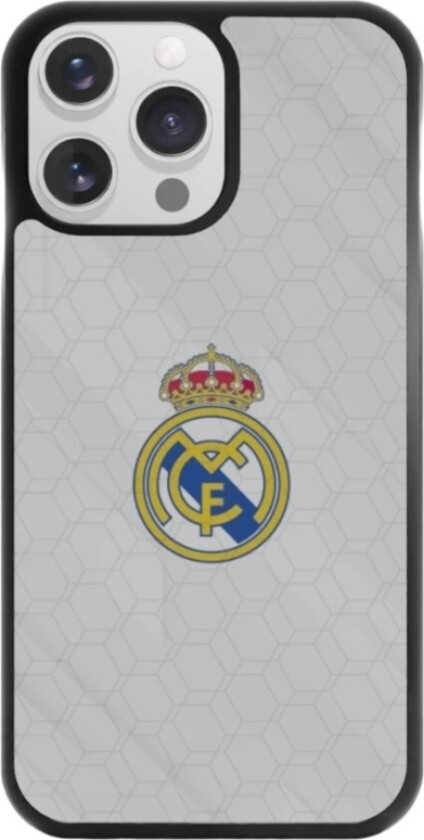 iPhone 14 Pro Real Madrid 3D mobildeksel, svart