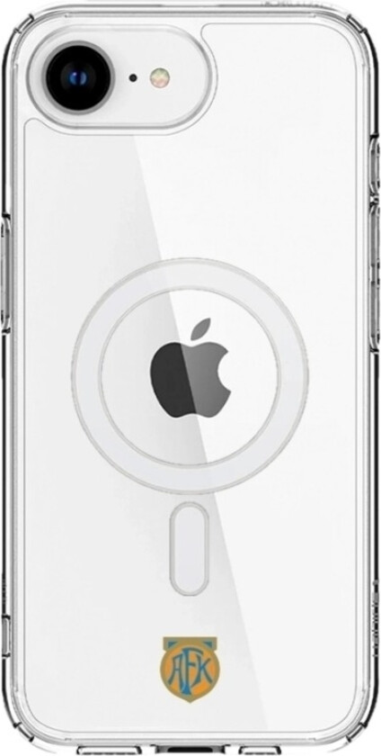 iPhone 16e Aalesunds FK Clear case (MagSafe) -mobildeksel, hvit