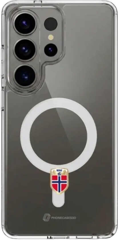 Samsung Galaxy S26 Ultra Norges Fotballforbund Clear case (MagSafe) -mobildeksel, svart