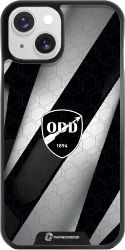 iPhone 15 Odds Ballklubb 3D mobildeksel, svart
