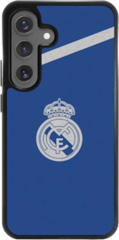 Samsung Galaxy S25 Real Madrid 3D mobildeksel, svart